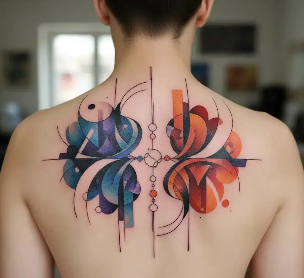 Libra Abstract Tattoo