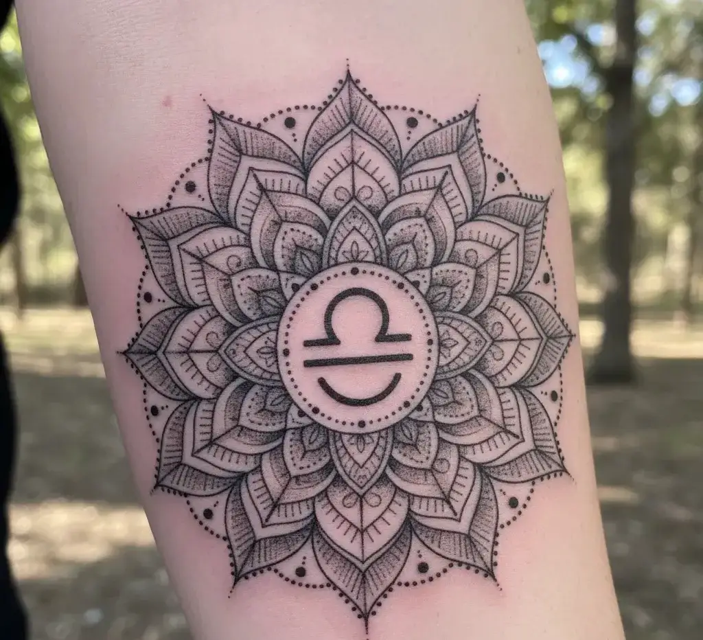 Libra Mandala Tattoo