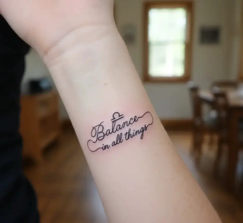 Libra Quote Tattoo