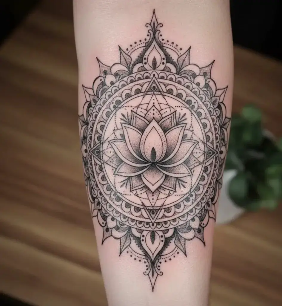 Lotus Mandala Style