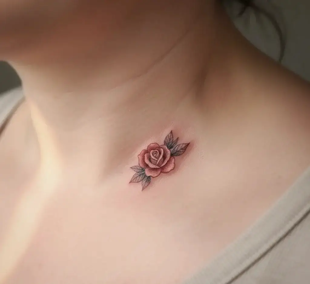 Micro Rose Tattoo
