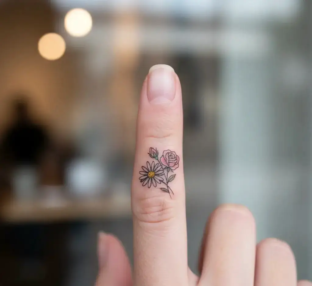 Mini Flower Tattoo