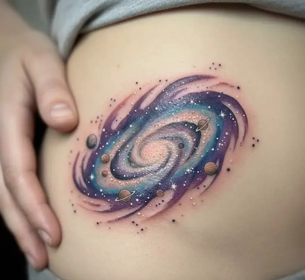 Mini Galaxy Tattoo