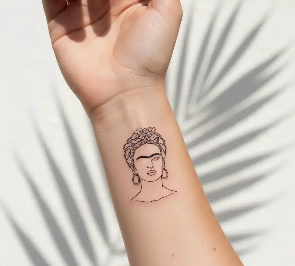 Minimalist Frida Outline