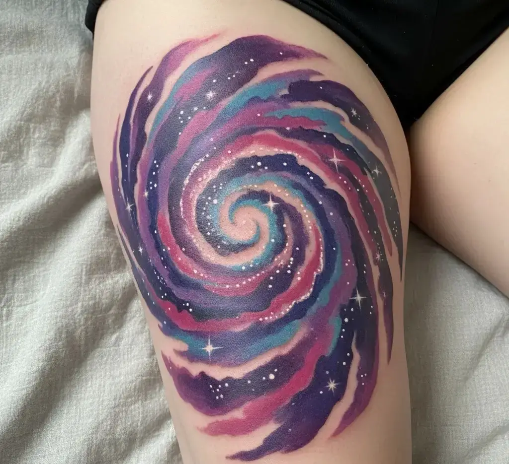 Purple Galaxy Tattoo