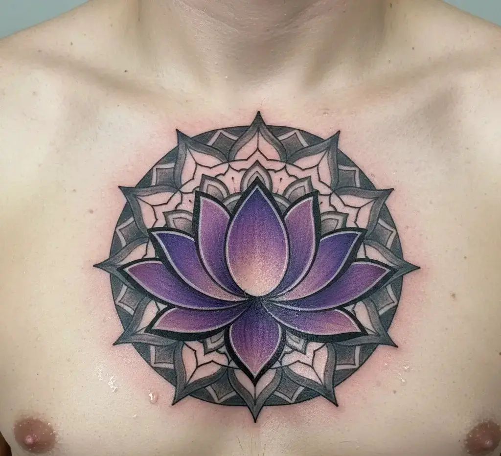Purple Lotus Tattoo