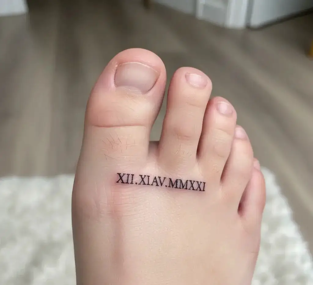 Roman Numerals Tattoo