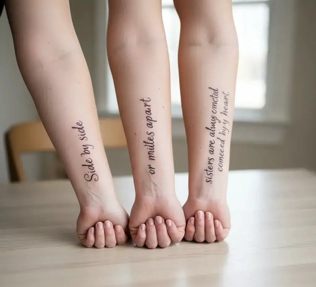 Sister Quote Split in Three