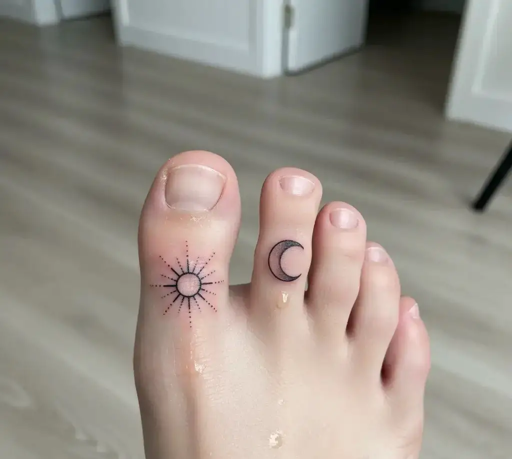 Sun and Moon Tattoo