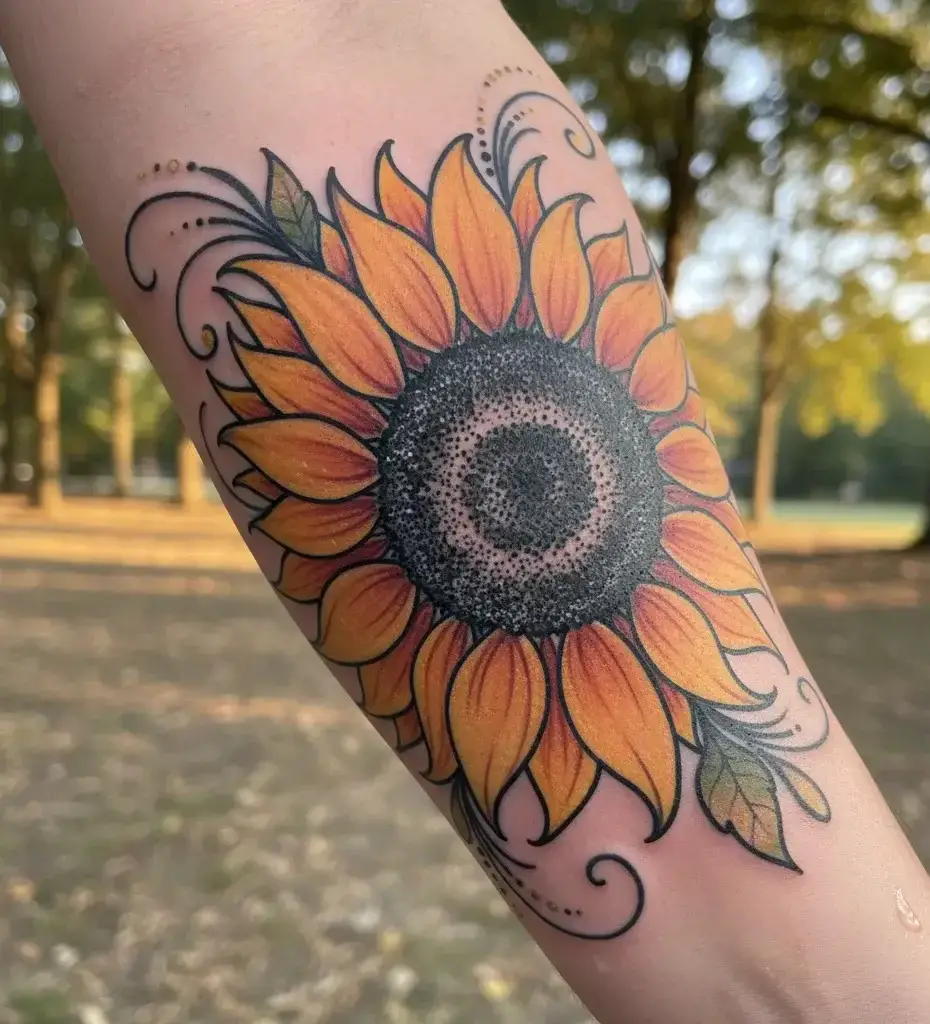 Sunflower Forearm Wrap