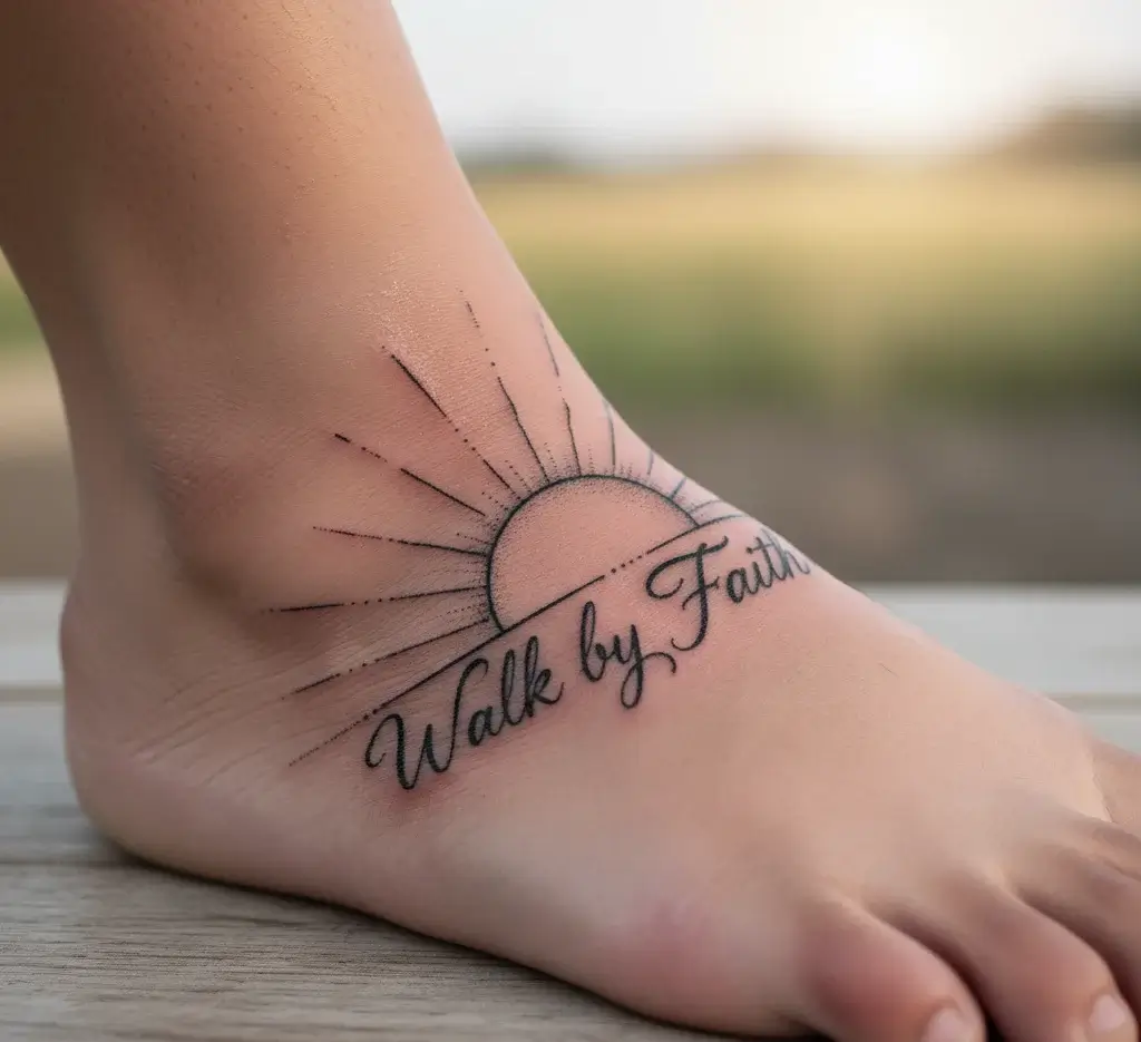 Sunrise with Script