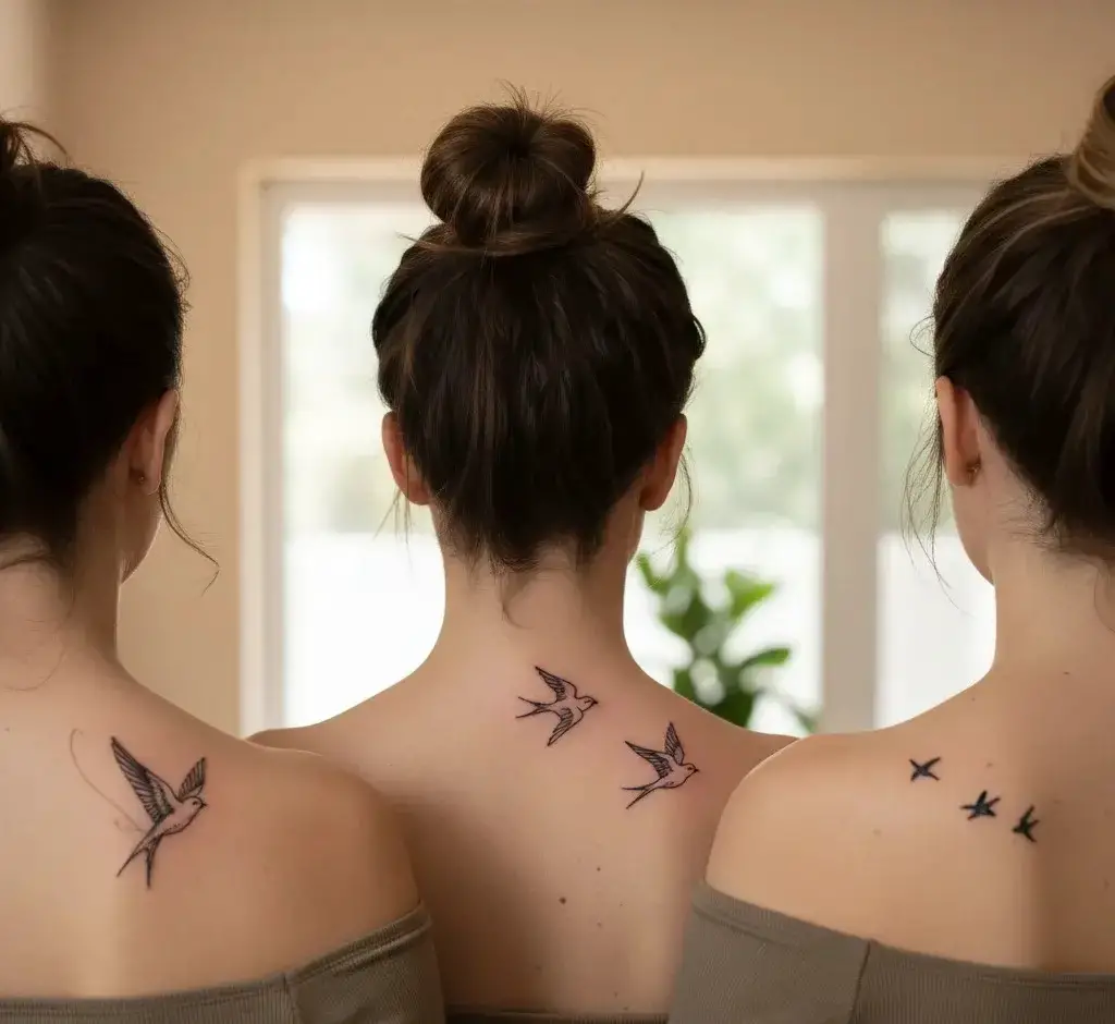 Three Birds in Flight