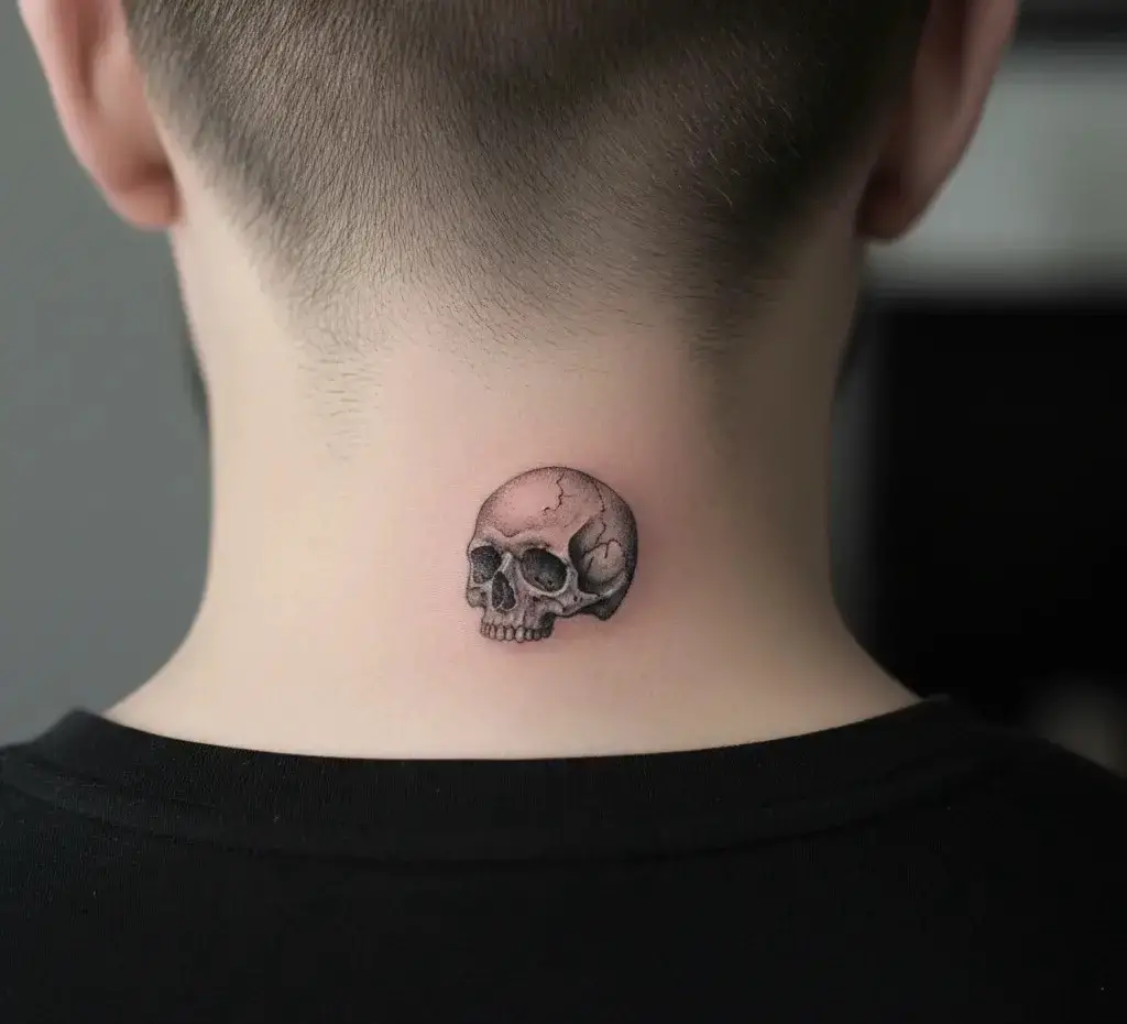 Tiny Skull Tattoo
