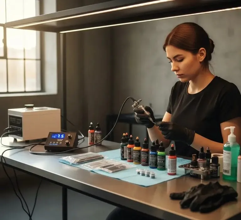 how to set up tattoo gun