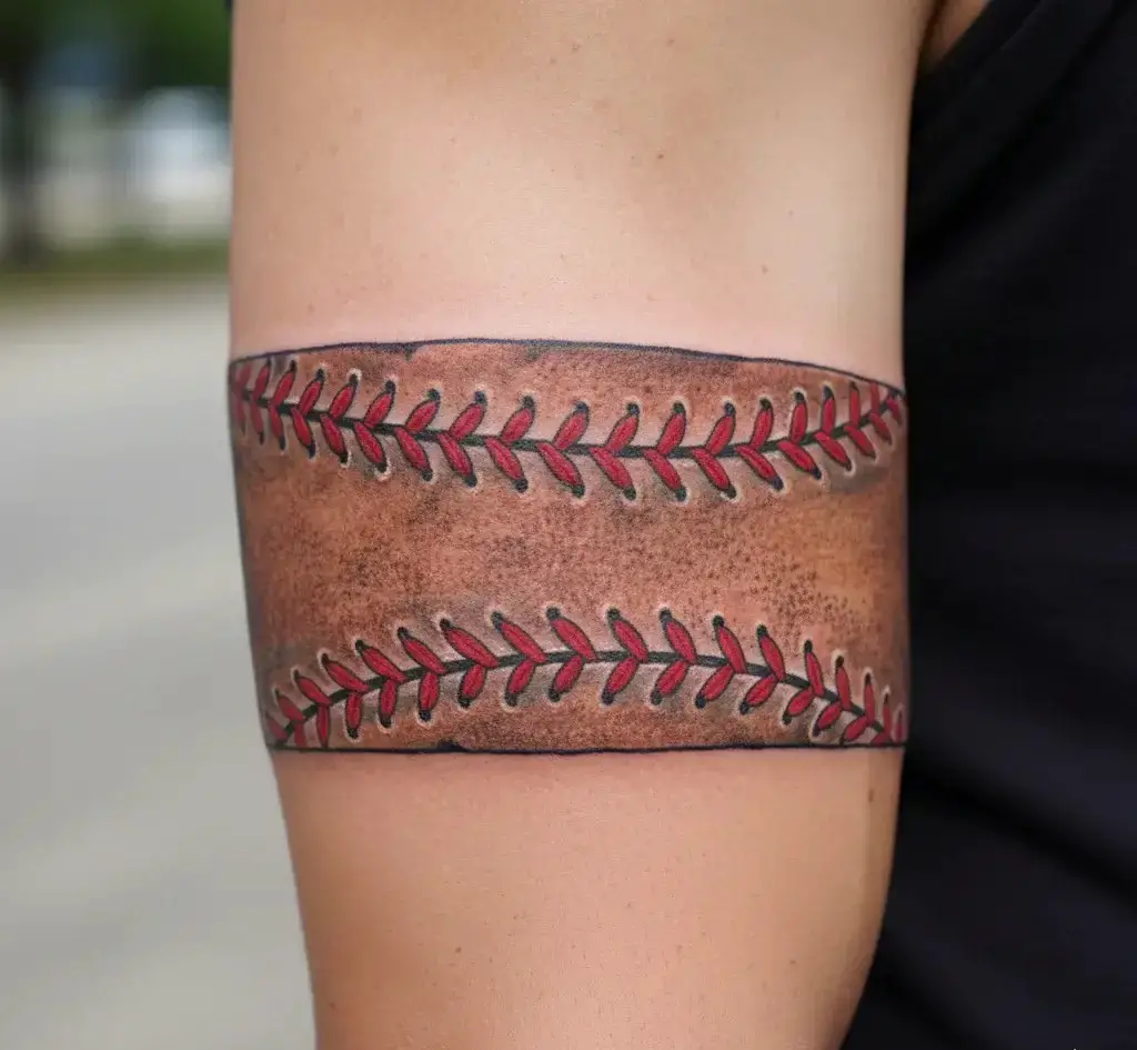 Baseball Stitch Armband