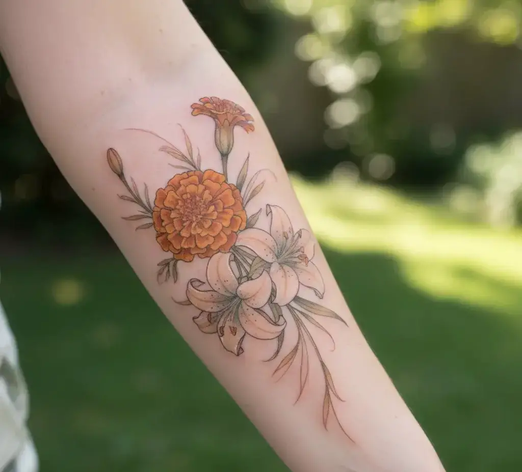Birth Flower Tattoo