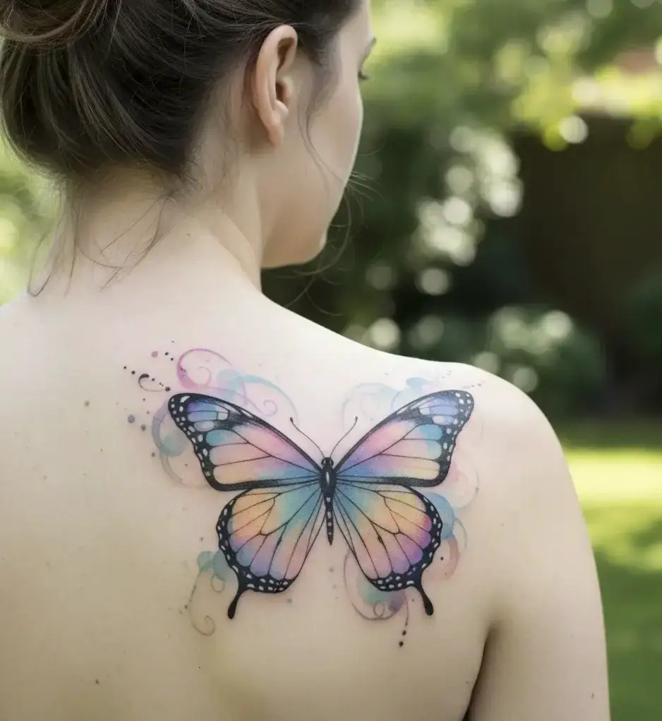 Butterfly on Shoulder