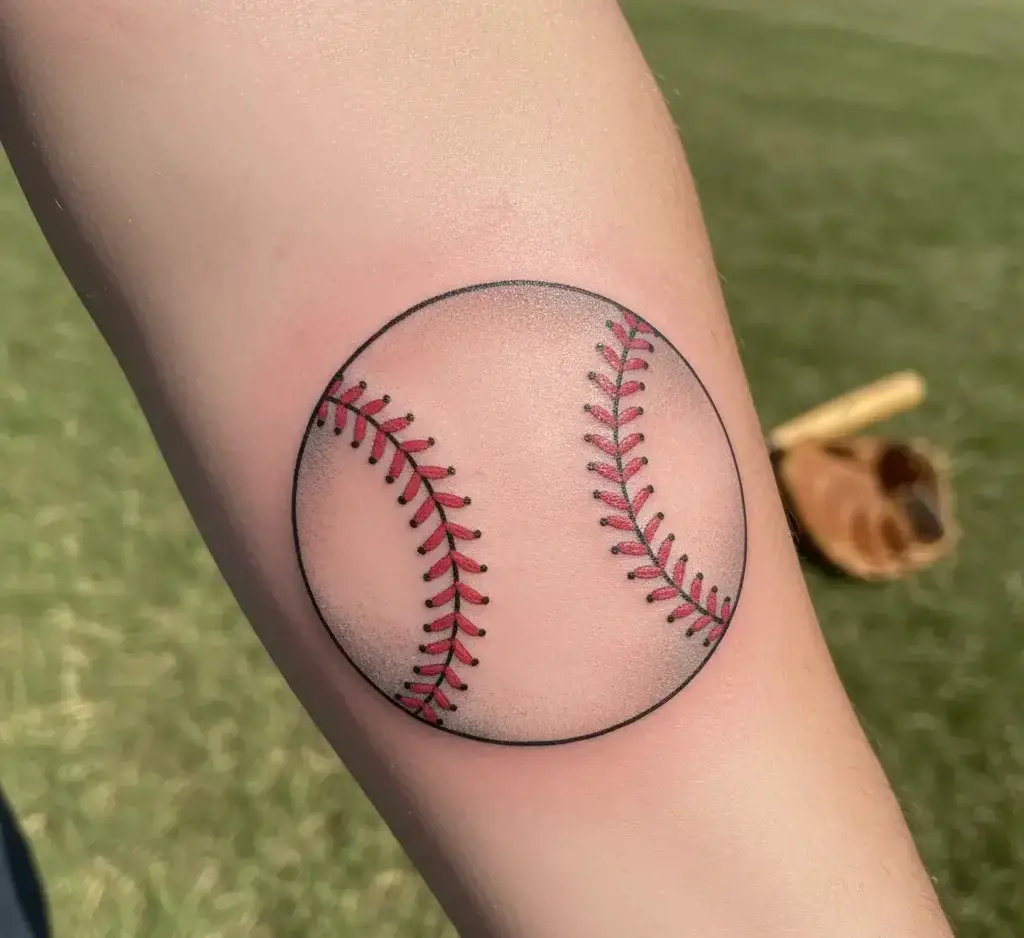 Classic Baseball With Stitches