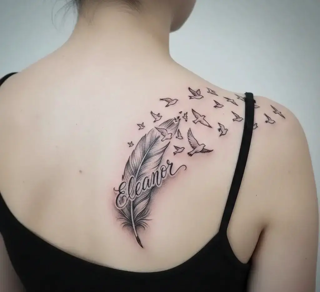 Feather Turning Into Birds