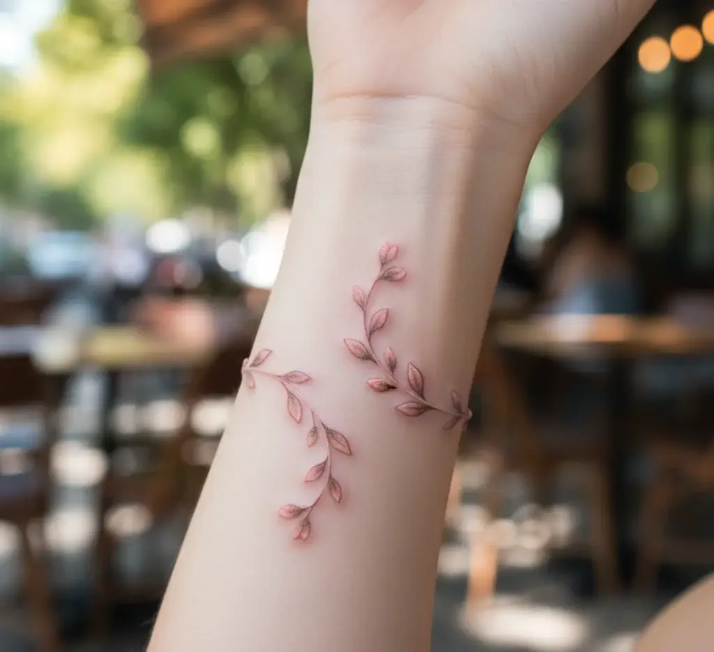 Floral Vine Tattoo