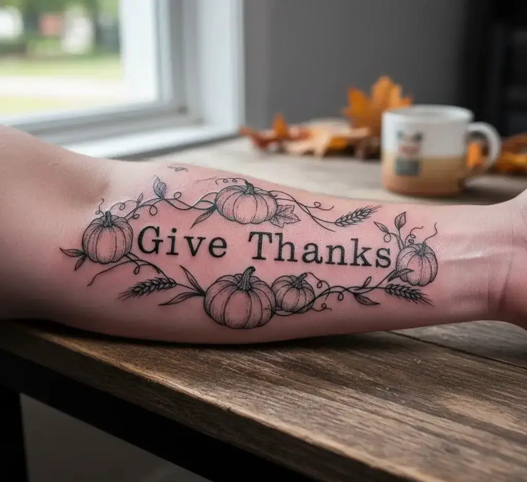 “Give Thanks” Lettering