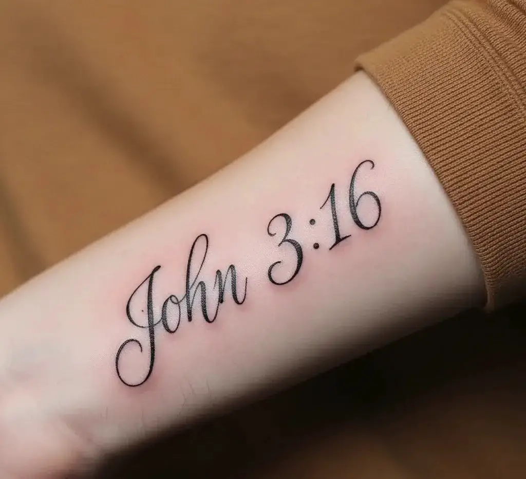 Handwritten Bible Verse Reference
