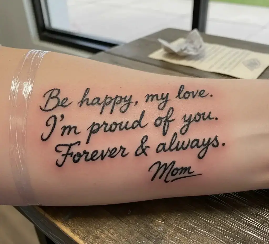 Handwritten “Last Words” Note