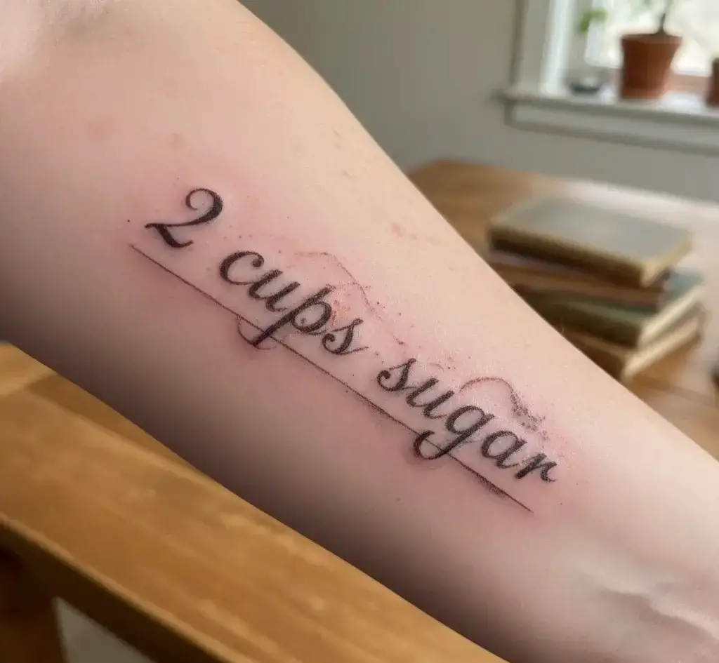 Handwritten Recipe Line