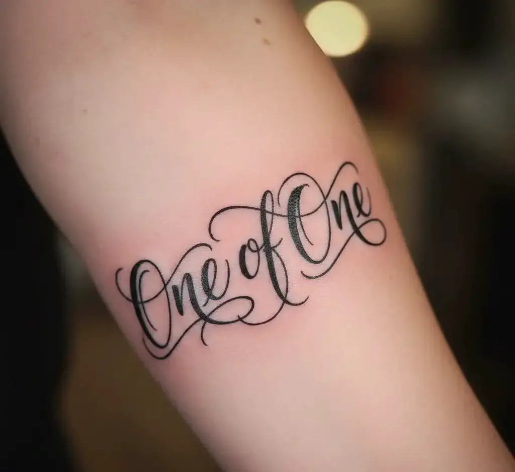 Handwritten Script “One of One”