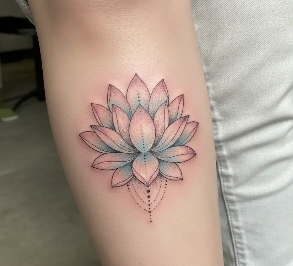 Lotus Flower on Shin