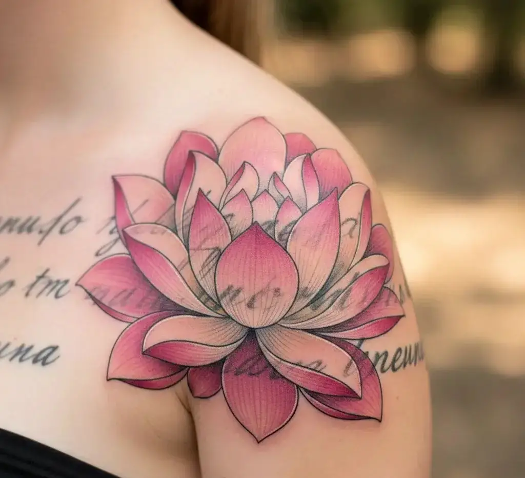 Lotus With Layered Petals