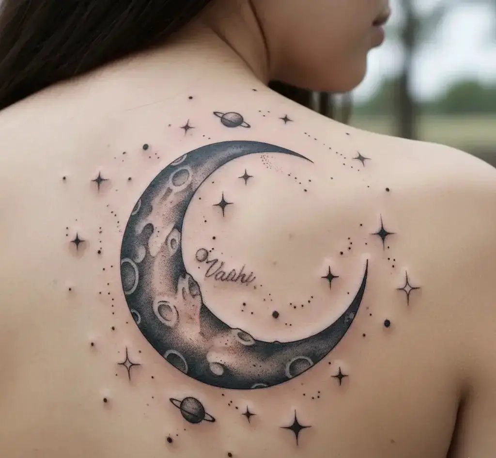 Moon and Stars Design