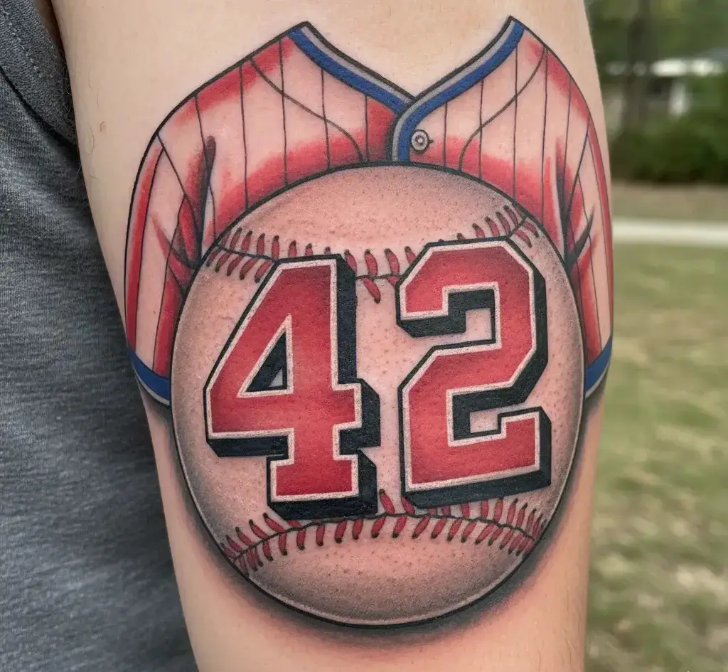 Number Jersey With Baseball