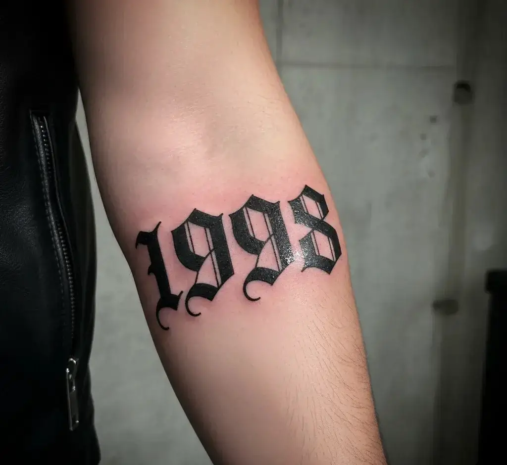 Old English Year Font