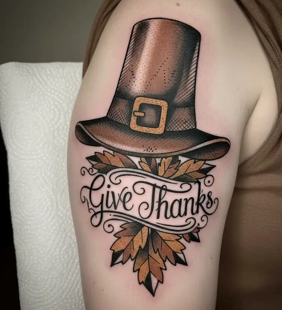 Pilgrim Hat Tattoo