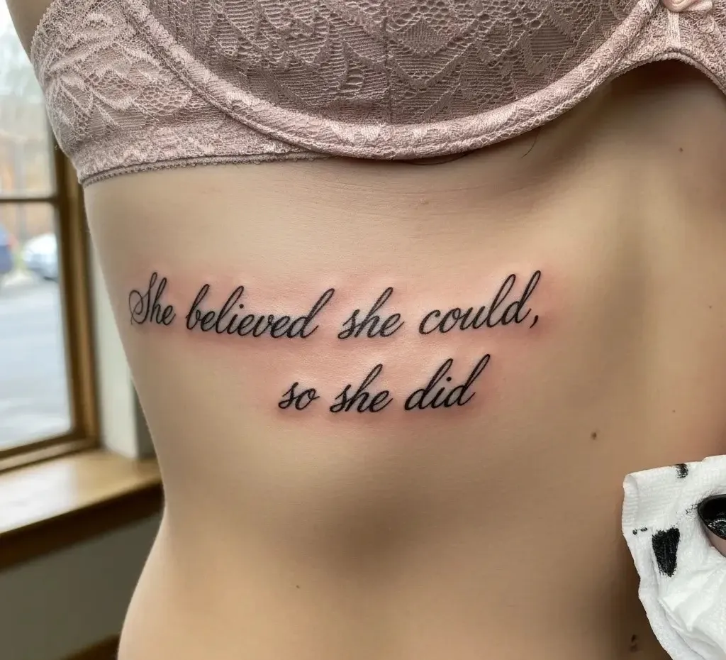 Quote in Cursive Font