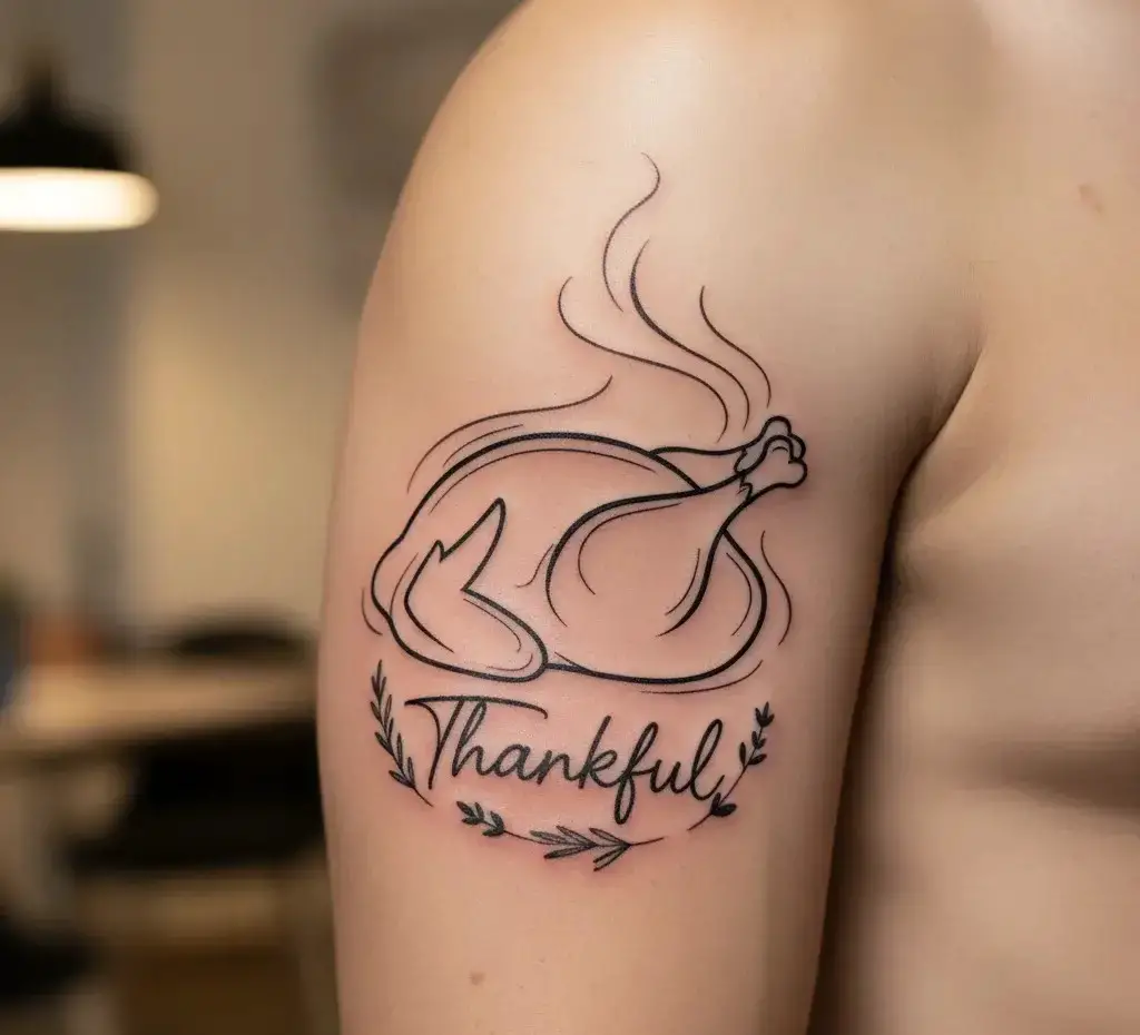 Roasted Turkey Silhouette