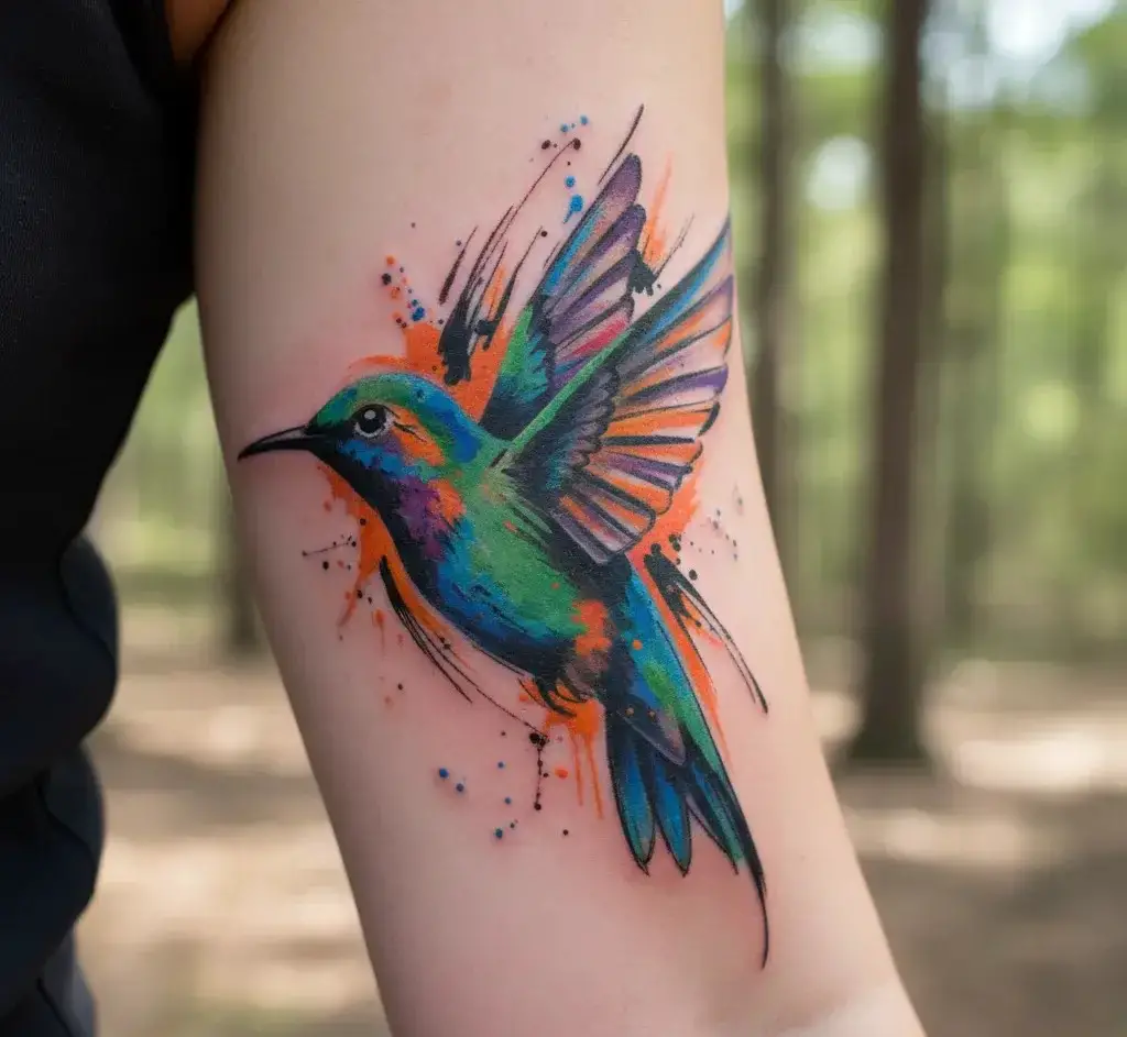 Small Hummingbird Tattoo