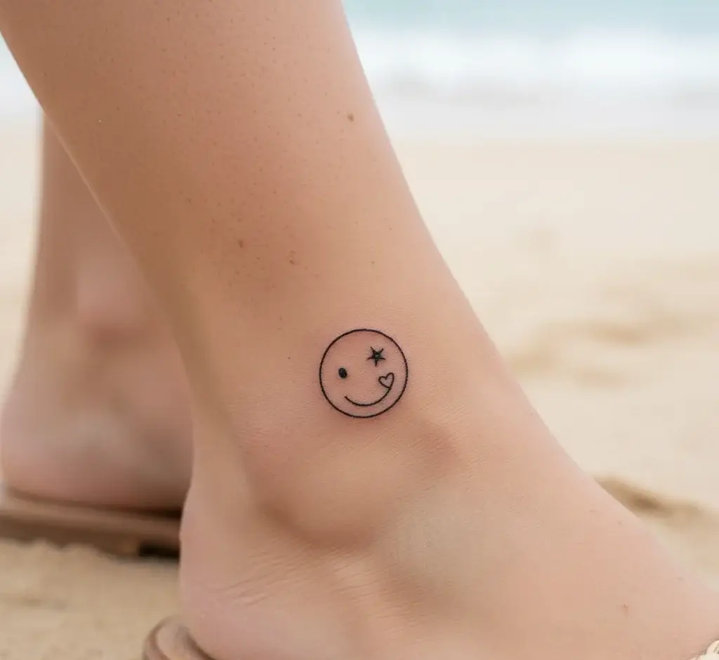 Smiley Face Tattoo