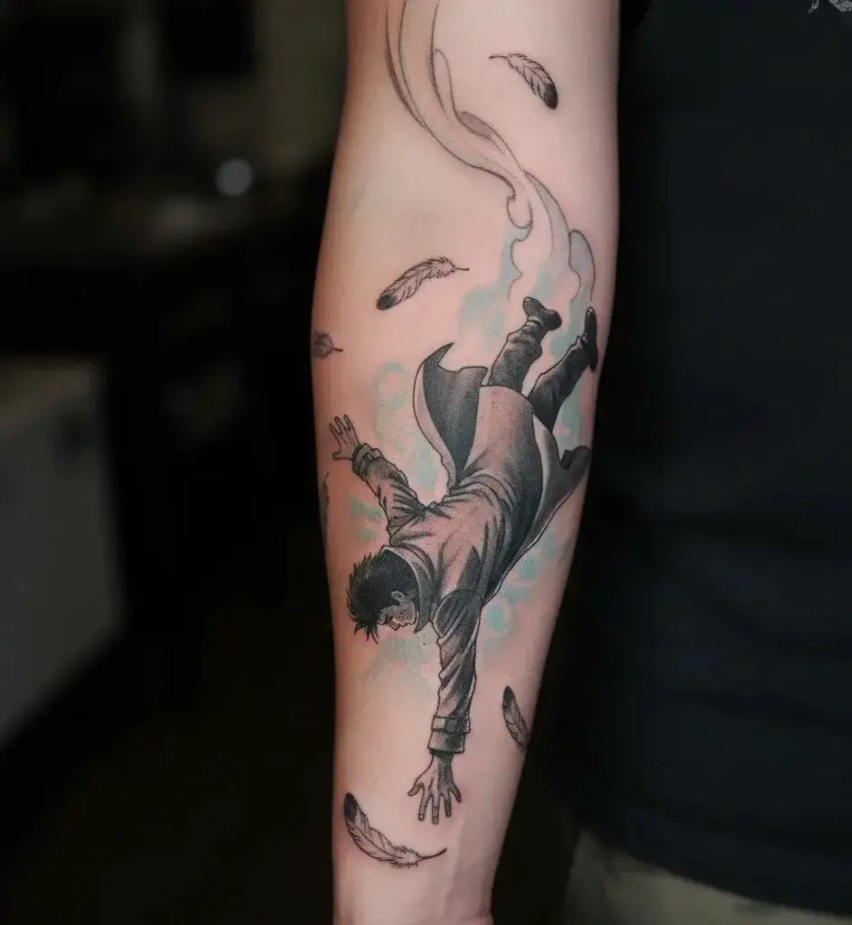 Spike Falling Scene (Episode 26 Reference)