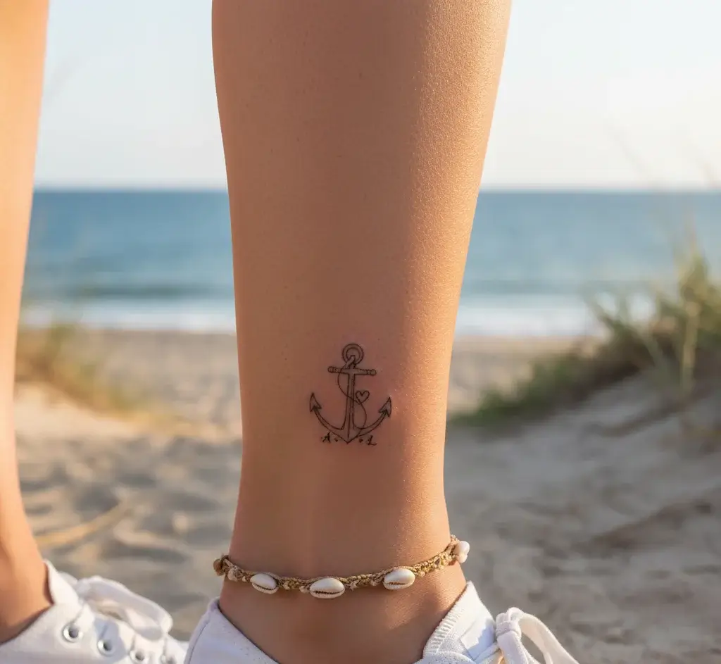 Tiny Anchor Tattoo