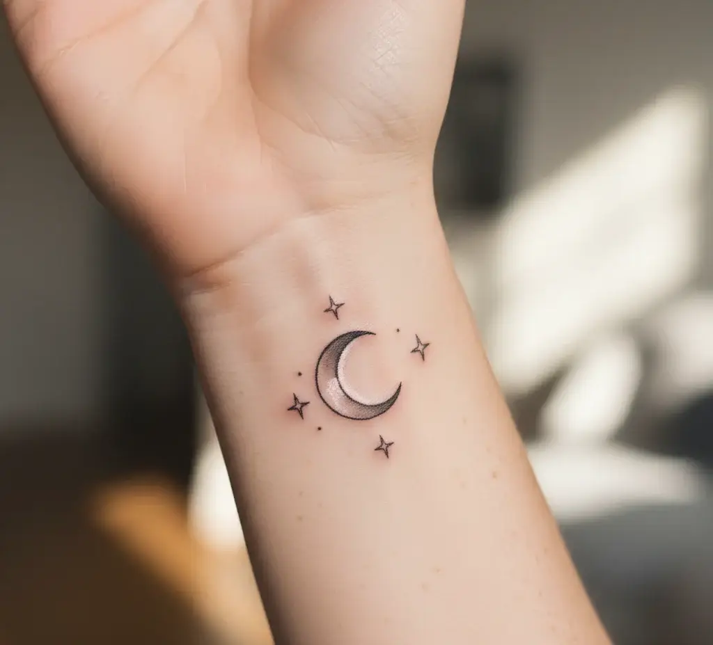 Tiny Moon and Stars