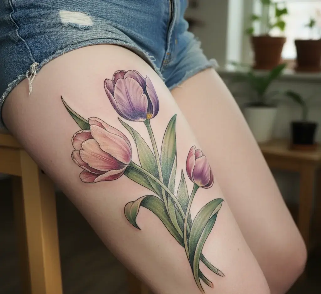 Tulip Bunch Tattoo