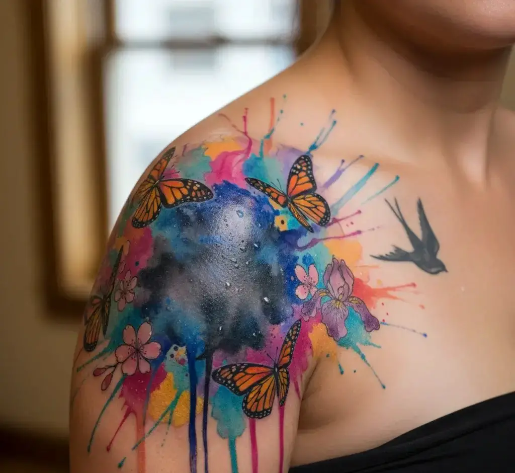 Watercolor Splash Cover-Up