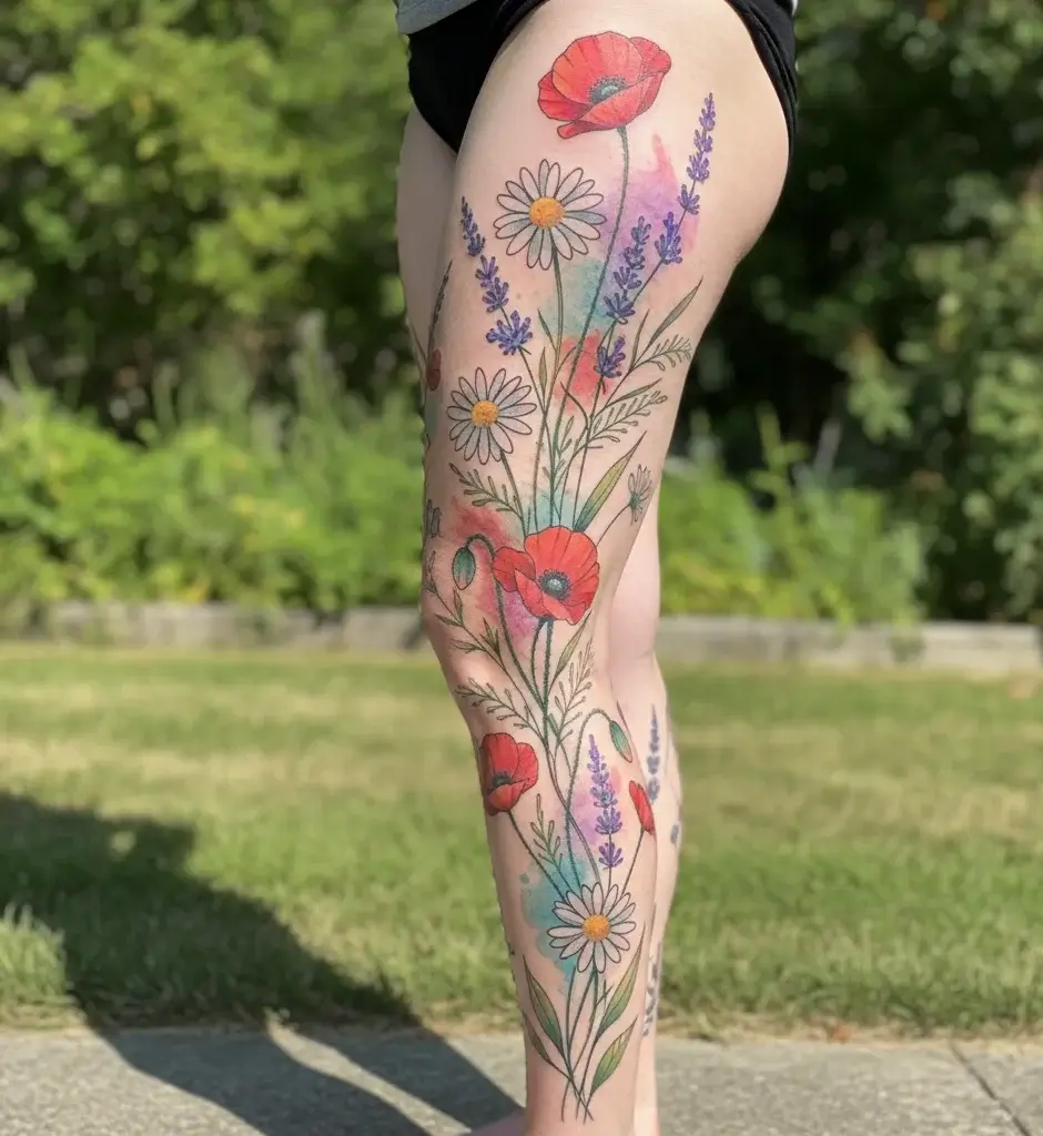 Wildflower Leg Sleeve