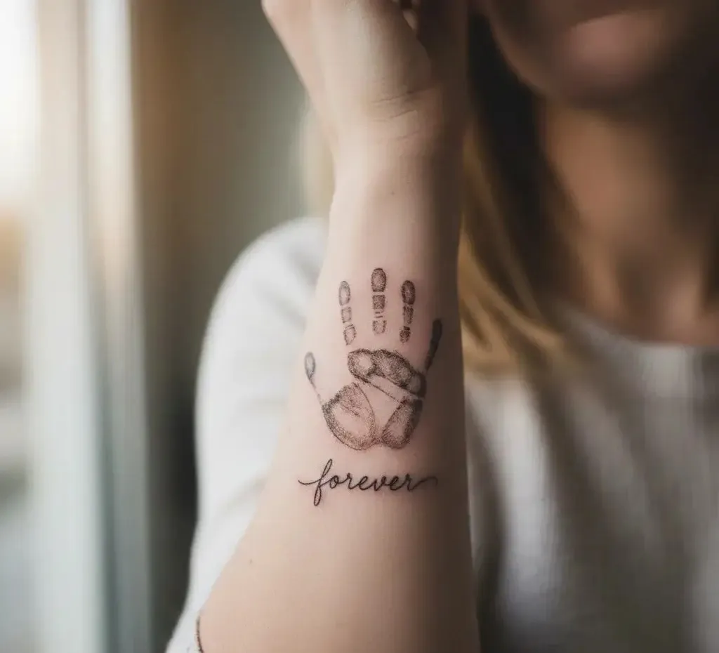 Baby Handprint Tattoo