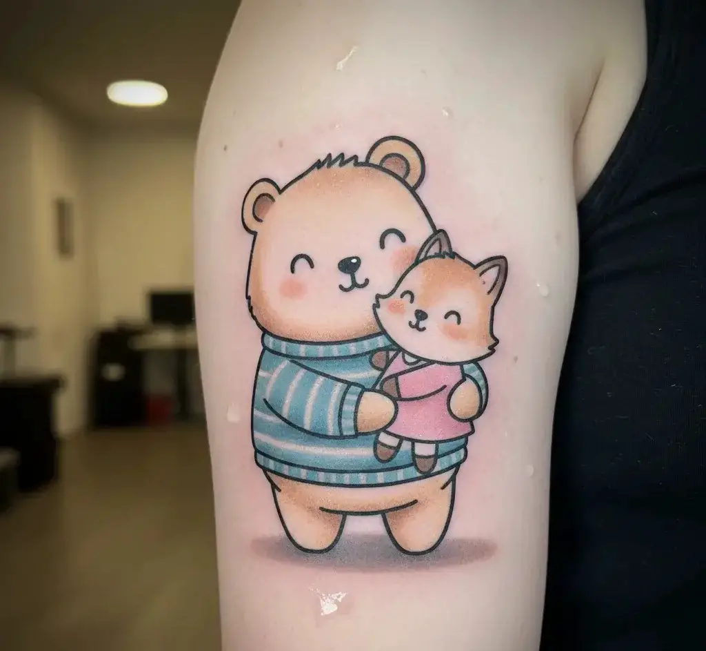 Cartoon Father–Daughter Characters