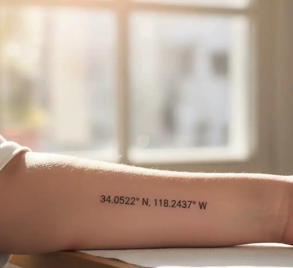 Coordinates of Birthplace Tattoos