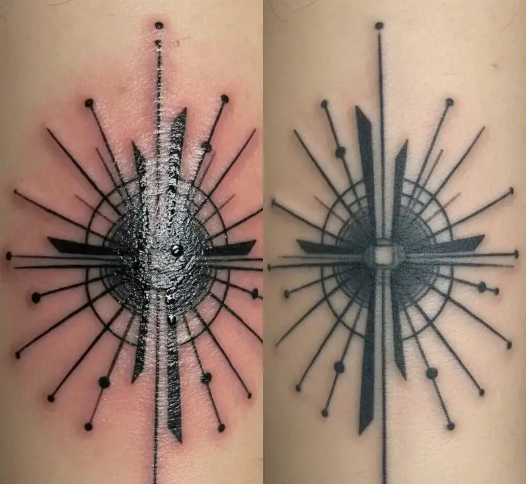 Fresh Vs Healed Black Tattoo