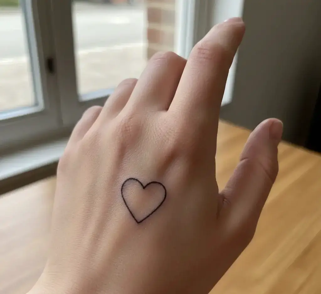 Heart Outline Tattoo